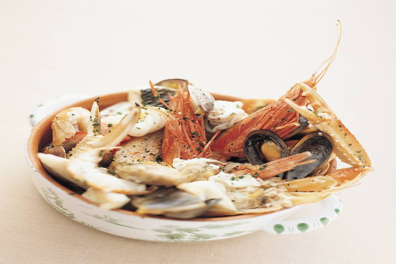 Piatto di pesce del Ristorante Belmond Splendido Mare a Portofino