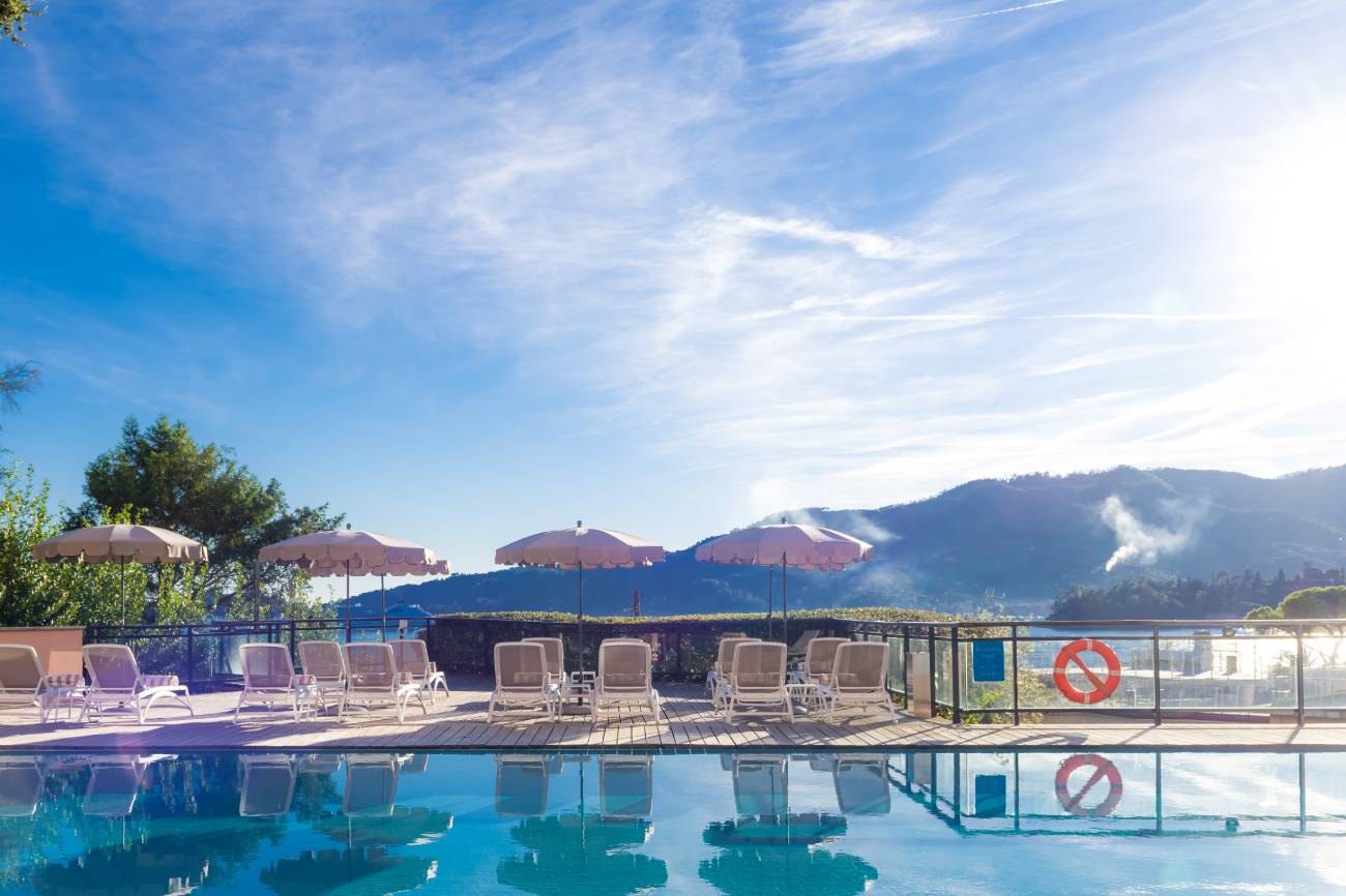 Piscina del Grand Hotel Bristol Resort & SPA a Rapallo