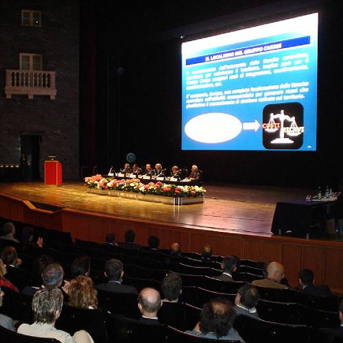 Conferenza in una sala conferenze