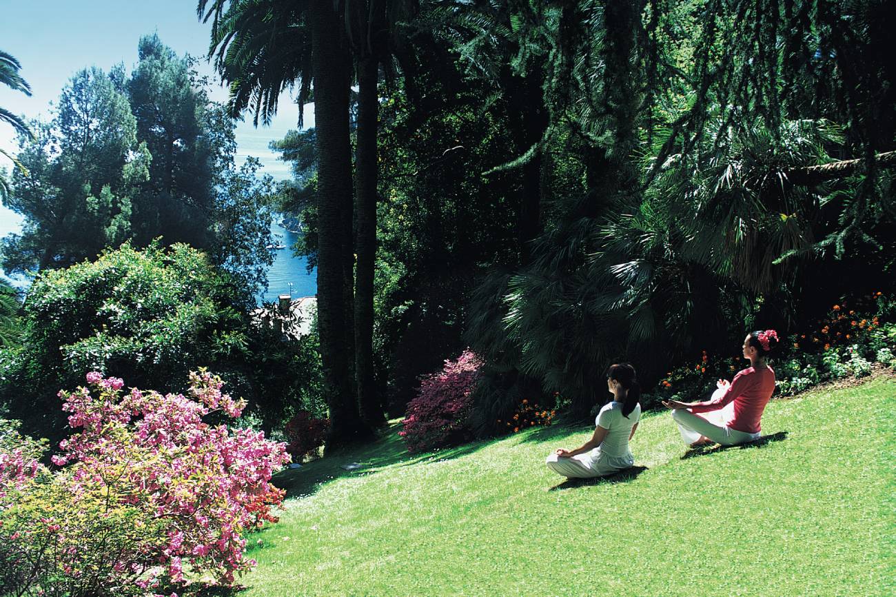 Yoga nei giardini del Belmond Hotel Splendido a Portofino