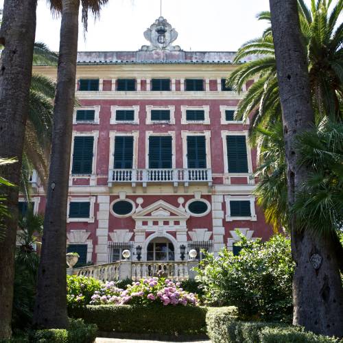 Facciata principale della Villa Durazzo a Santa Margherita Ligure