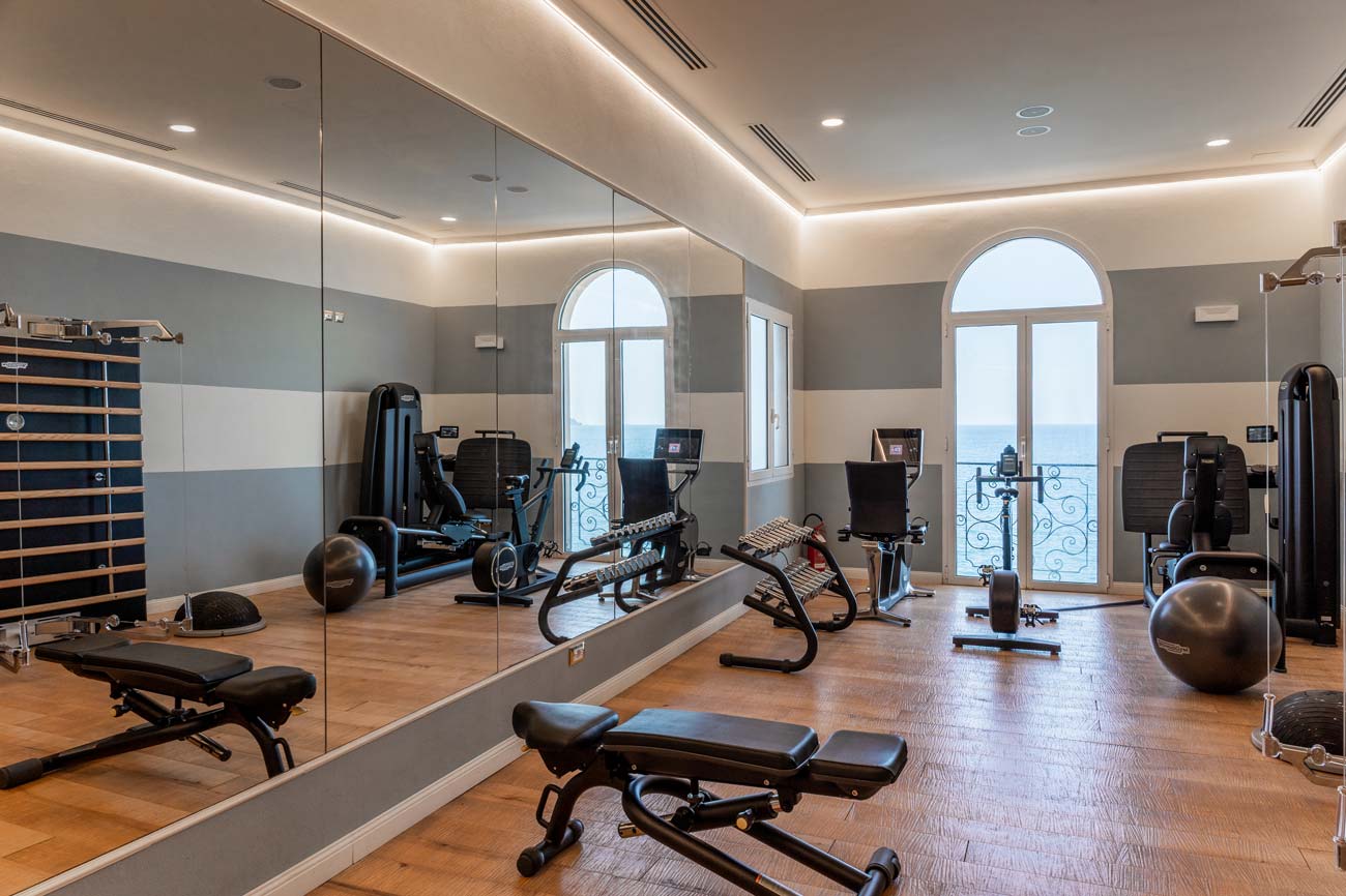 Palestra dell'Excelsior Palace Hotel a Rapallo