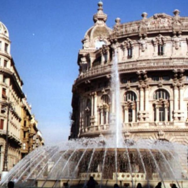 Fontana di Piazza De Ferrari a Genova