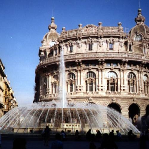 Fontana di Piazza De Ferrari a Genova