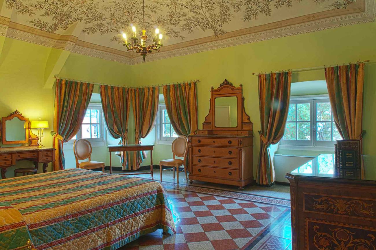Camera matrimoniale del Grand Hotel Villa Balbi a Sestri Levante