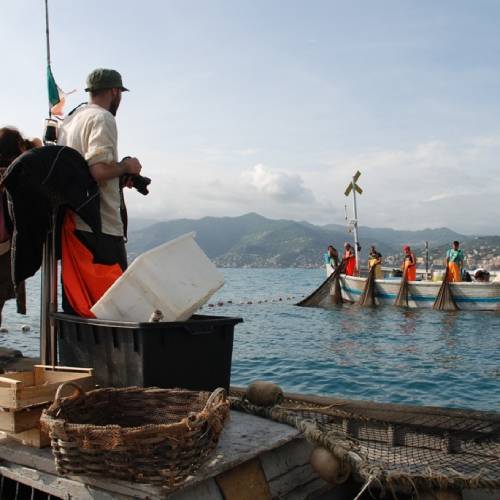 Attività di pesca alla Tonnara di Camogli