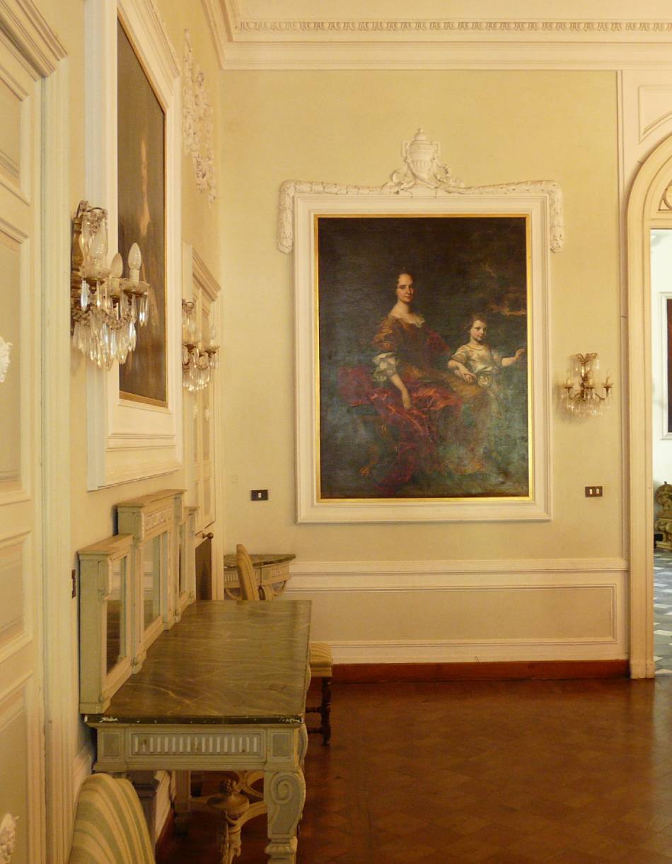 Quadri all'interno della Villa Durazzo a Santa Margherita Ligure